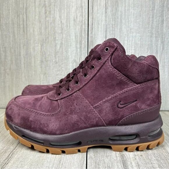 Nike Air Max Goadome ACG Suede Combat Boot Deep Burgundy Womens Size 7.5 Mens 6 - Picture 3 of 10